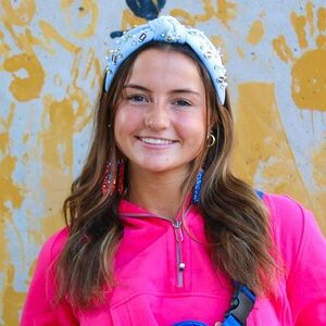 LAST ONE SALE✨NEW✨Powder Blue Football & Pearl Headband!